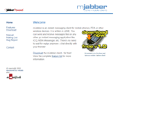 Tablet Screenshot of mjabber.com